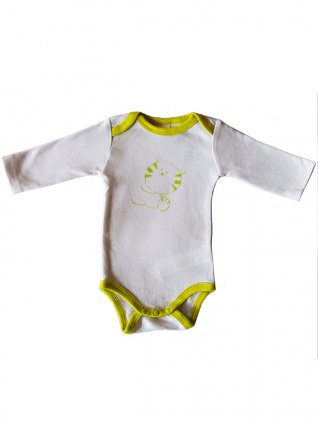 mintás hosszú ujjú bébi body